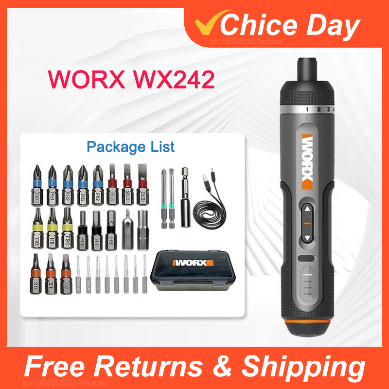 Smart Home Micro Bit - Worx 4V Mini Elektrischer Schraubendreher Set