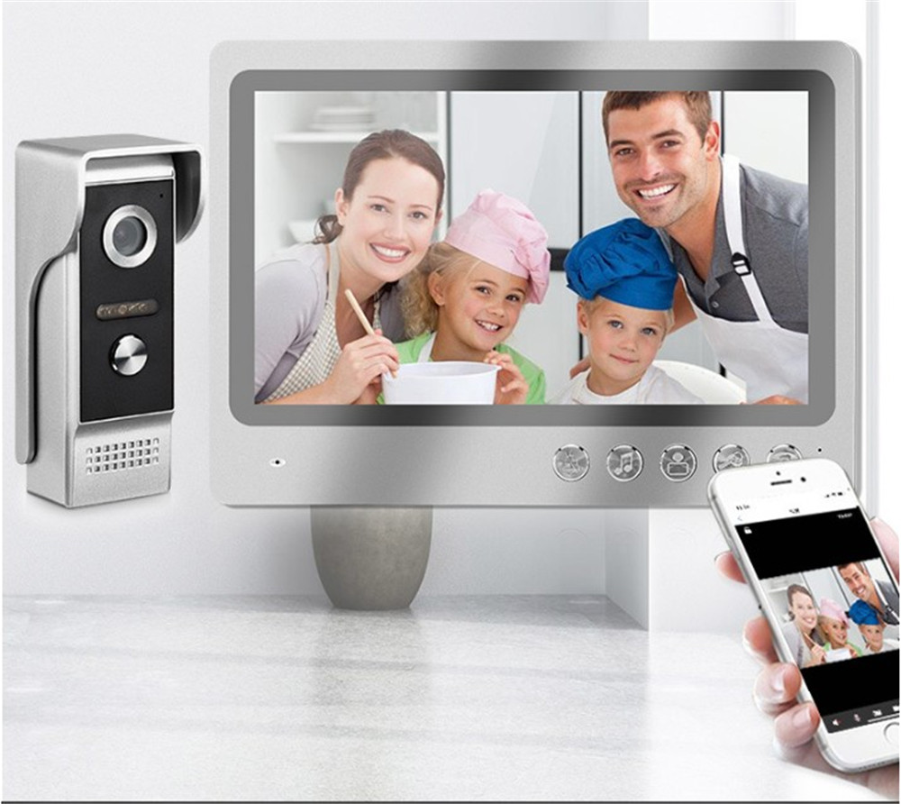 Wifi Doorbell Camera - 9-Zoll HD-Bildschirm Tuya APP Kabelgebundene WLAN-Türklingel