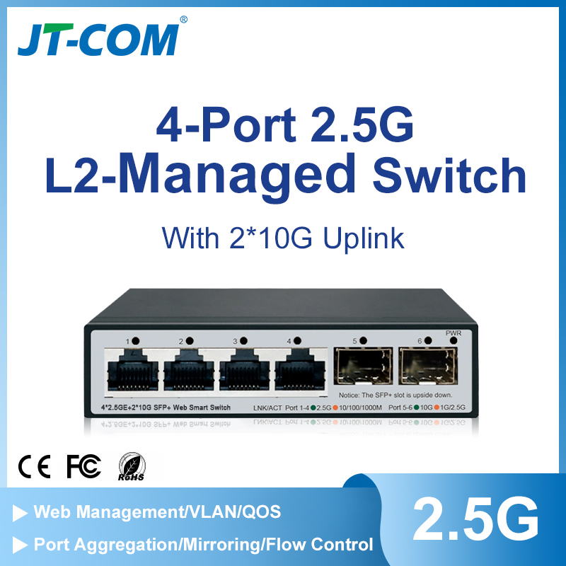 Smart Home Utilities - JT-COM 2,5 GbE Smart Managed Switch
