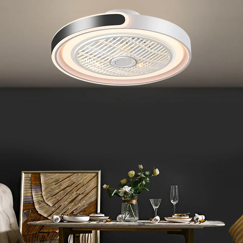 Smart Home Living Room - Modernes neues intelligentes Ventilatorlicht für Wohnzimmer,