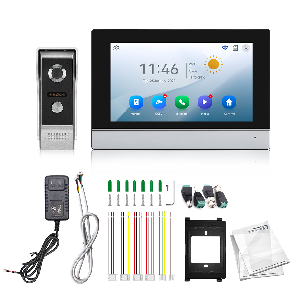 Wifi Doorbell Camera - 7 zoll IPS Bildschirm 2MP Tuya