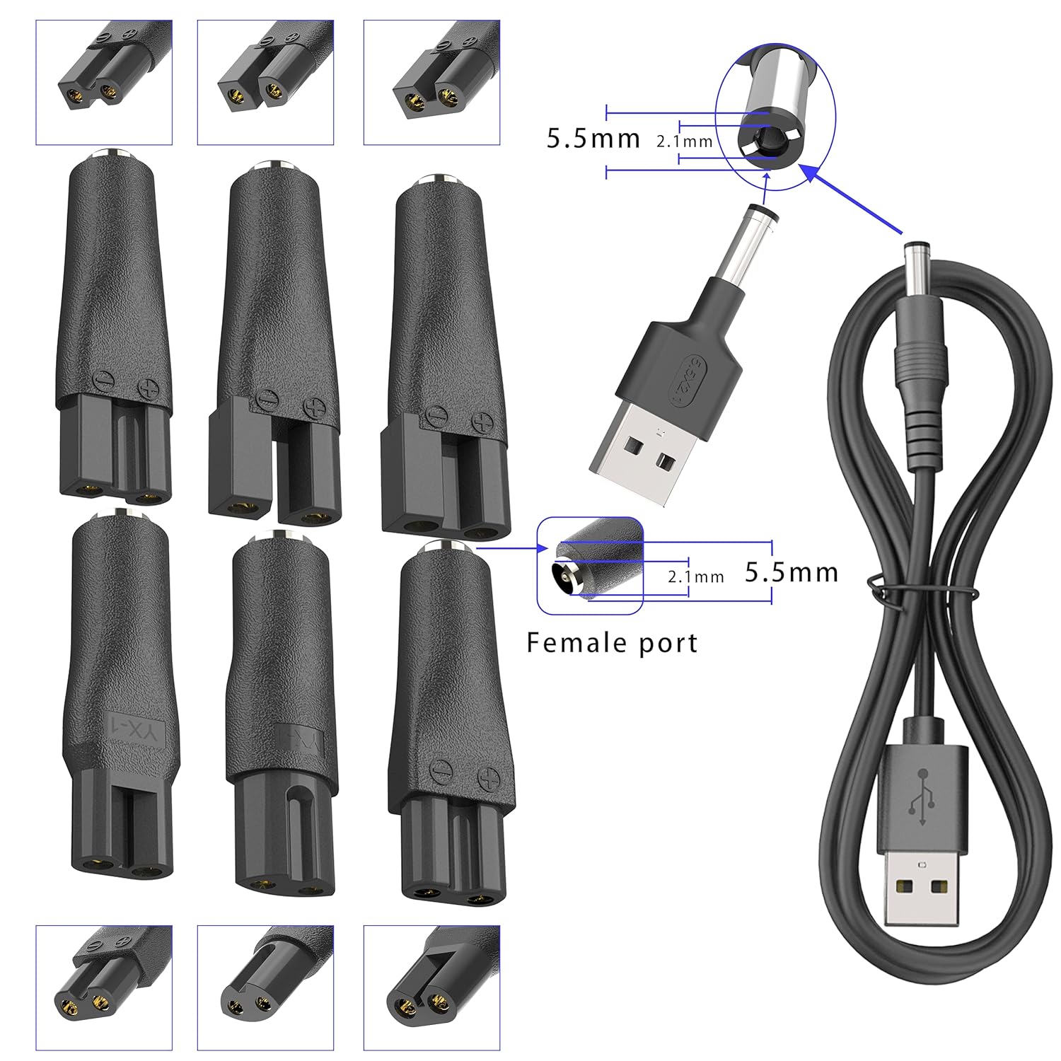 LISI 8 Stück Netzkabel, 5 V, u – Smart Home Pc Bewertung und Preis