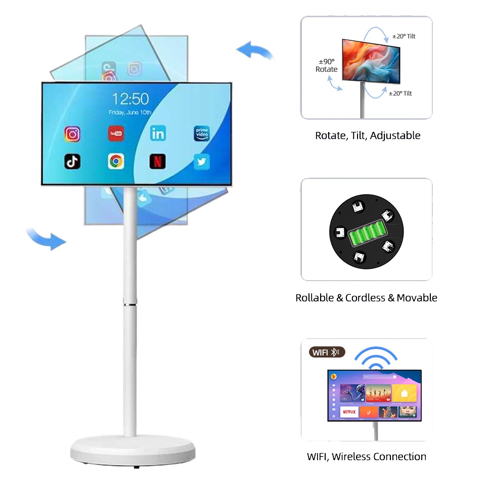 21,5-Zoll Beweglicher Smart-TV – Smart Home Pc Bewertung und Preis