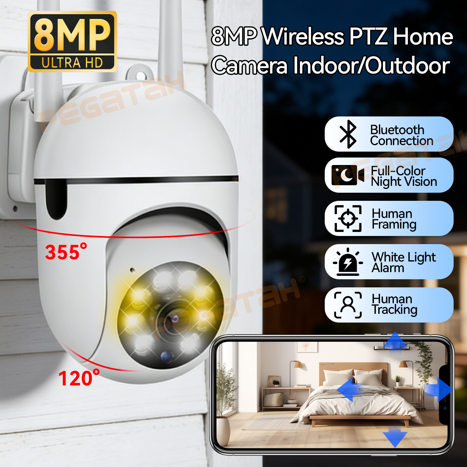 8MP 2,4G Wifi IP CCTV Kamera F – Smart Home Windows App Bewertung und Preis