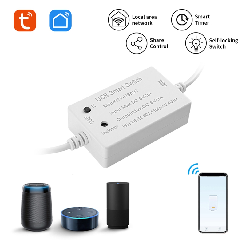 1 Stück Tuya USB Smart Switch  – Smart Home Utilities Bewertung und Preis